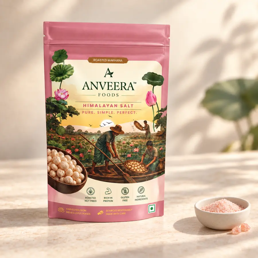 Home — Anveera Foods Anveera Himalayan Salt roasted makhana, 50 g pouch